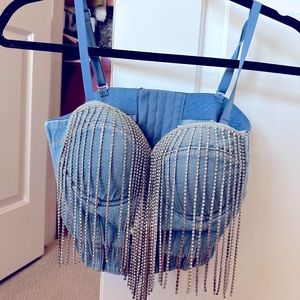 Denim bralette 🤠🤍🤘🏼
